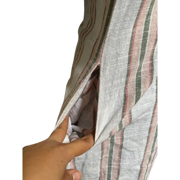 Millenium Striped Multicolor Sleeveless Back Zip Pockets Dress Size Small - Picture 4 of 5